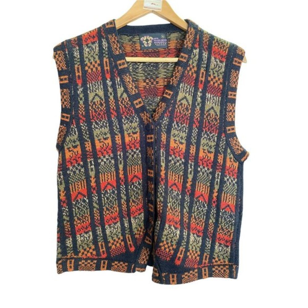 NWT Sweater Vest Arte Folcklorico Milenario S.A. Alpaca Women’s Size XL